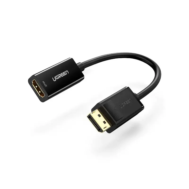 Convertidor Display Port A Hdmi H 4K Con Audio Negro Mm137 Ugreen