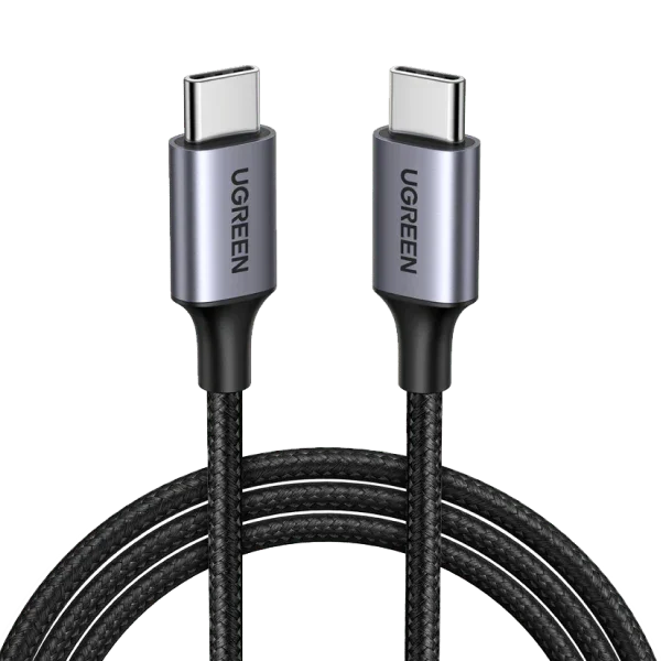 Cable UGREEN Tipo C a Tipo C Cable 1.5m, 60W trenzado A66748 US261