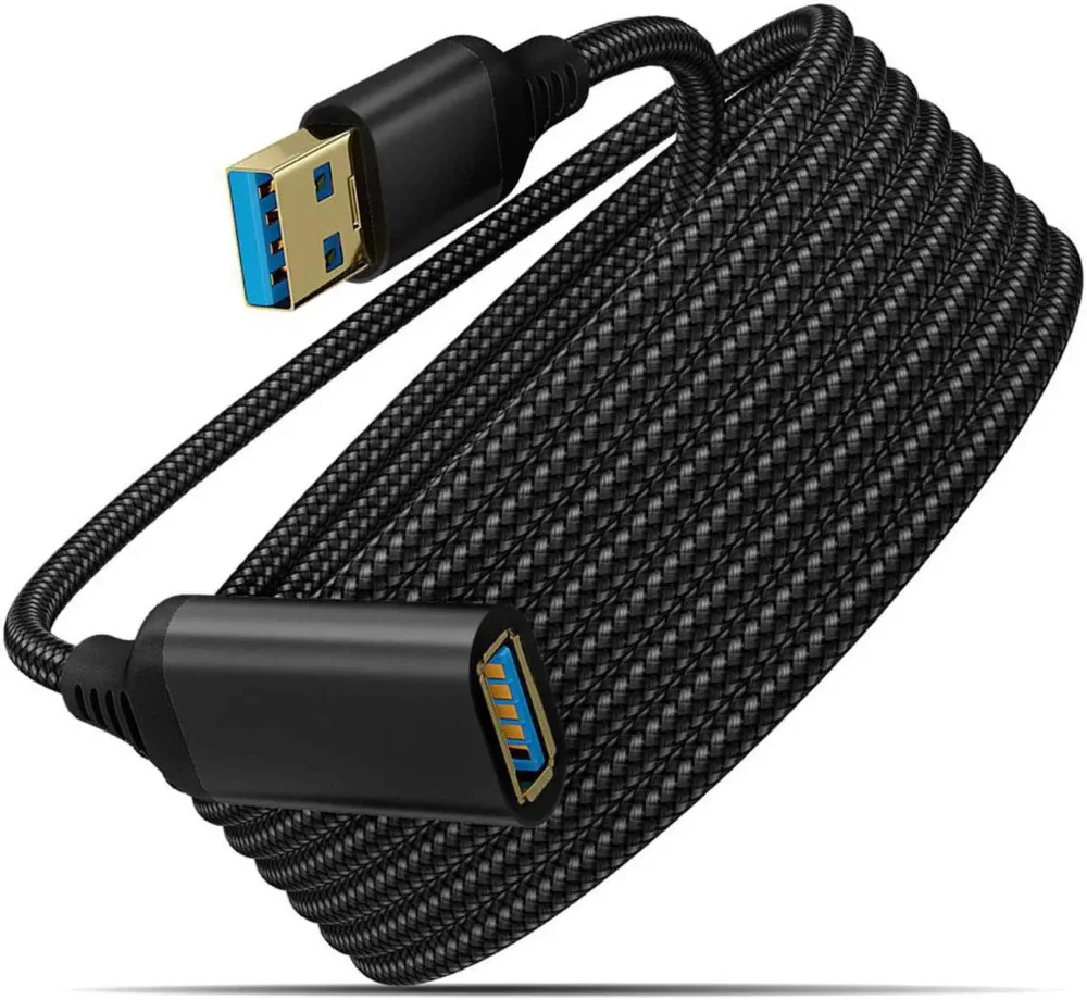 Cable de extensión USB 3.0 de 3 m (10 pies), cable USB tipo A macho a hembra.