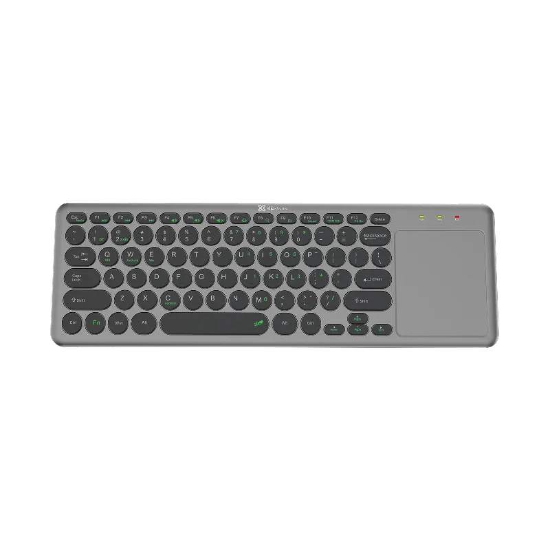 Teclado Klipx Inalambrico Bluetooth + Touch Pad Ingles Gris Kck-550 A80984
