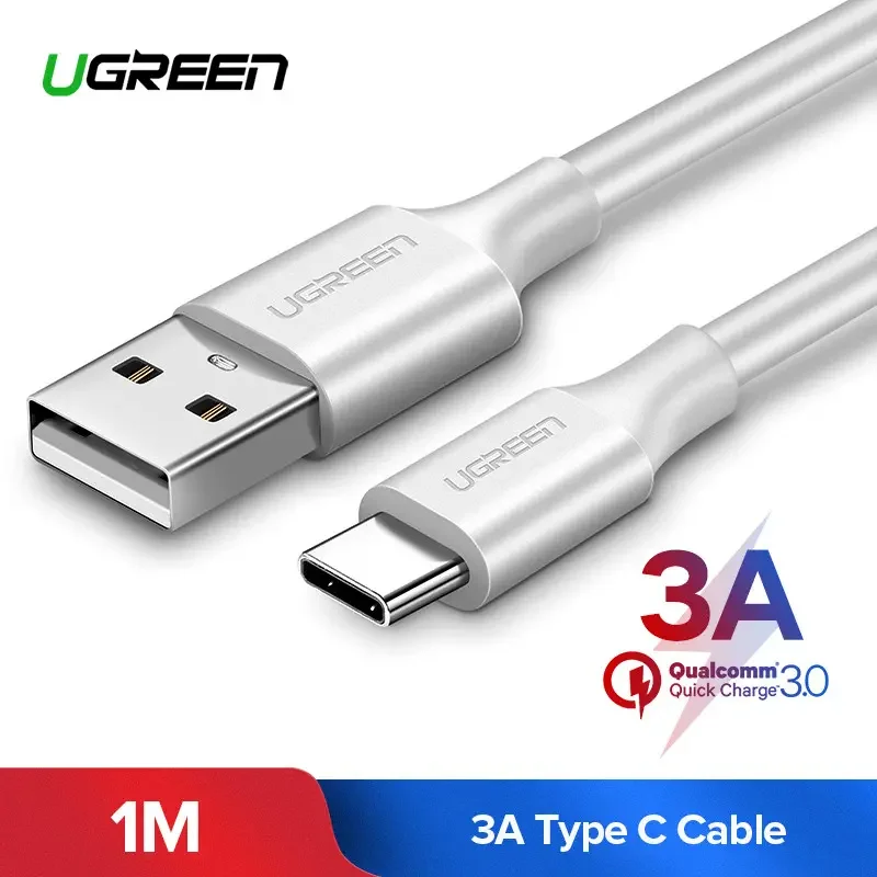UGREEN Cable USB-A 2.0 a USB-C UGREEN US287-60118 con baño de níquel 1.5M A67539