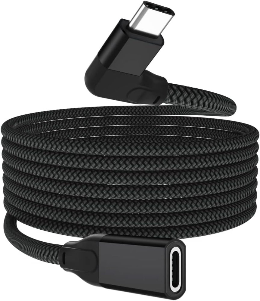 Cable de extensión USB C en ángulo recto, tipo C  3.2 Gen2 (10 Gbps)