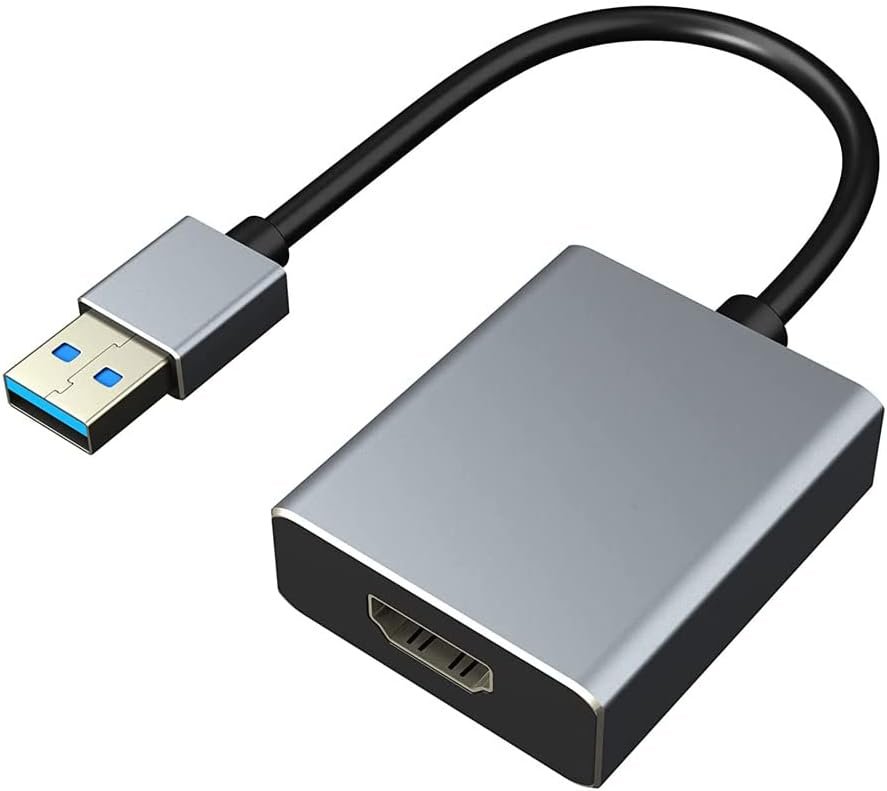 Adaptador USB a HDMI, cable USB 3.0/2.0 a HDMI, convertidor de vídeo multipantalla para PC