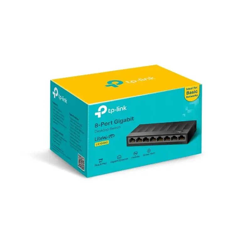 Switch 8 Puertos 10/100/1000 Mbps Tp-Link Para Escritorio Ls1008G A65600