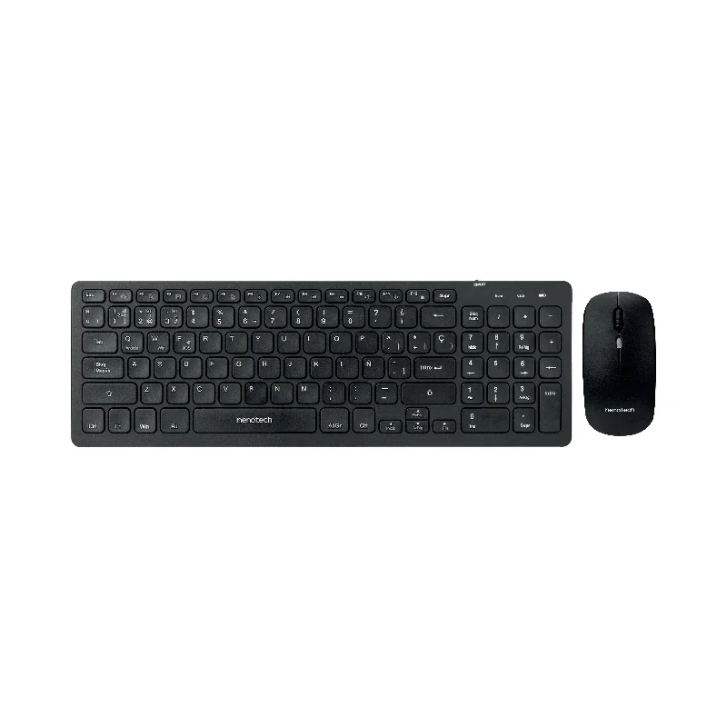 Teclado + Mouse Nenotech To036W Esp Inalm Usb/Bt