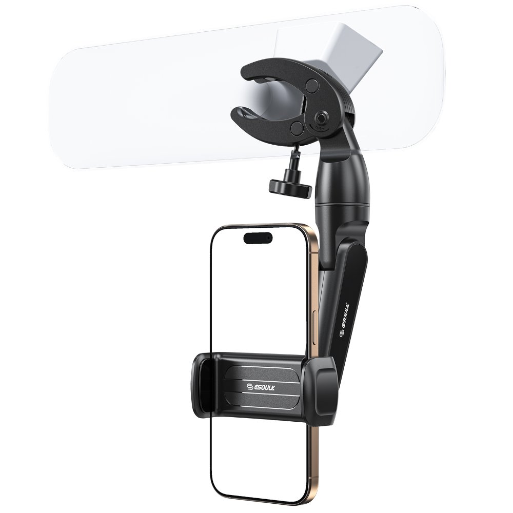 Soporte para teléfono  espejo retrovisor Esoulk EK-3013BK