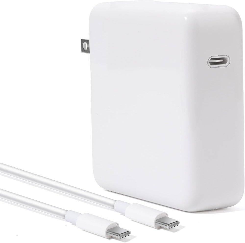 Cargador USB-C de 87 W, adaptador de corriente de carga rápida para portátil, compatible con Mac de 13/14/15 pulgadas.