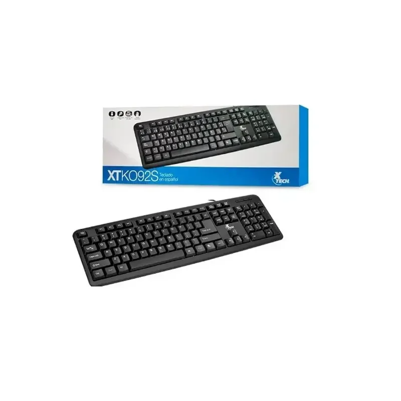 Teclado Xtech Usb Xtk-092S Multimedia Negro Español A61348
