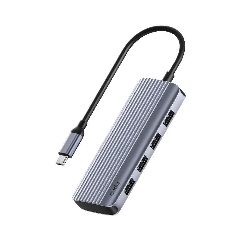 Hub Usb-C 6 Puertos Uh500 Plata Cudy A79851