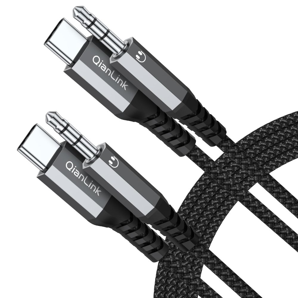 Cable USB C a conector de audio auxiliar de 3,5 mm QianLink
