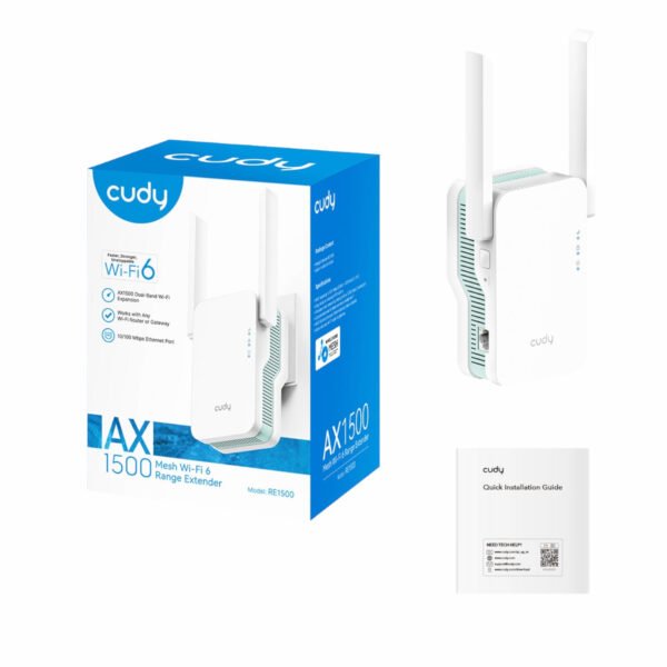 Repetidor Cudy 1200Mbps Dual Band 5Ghz Wifi 6 Re1500 A79855
