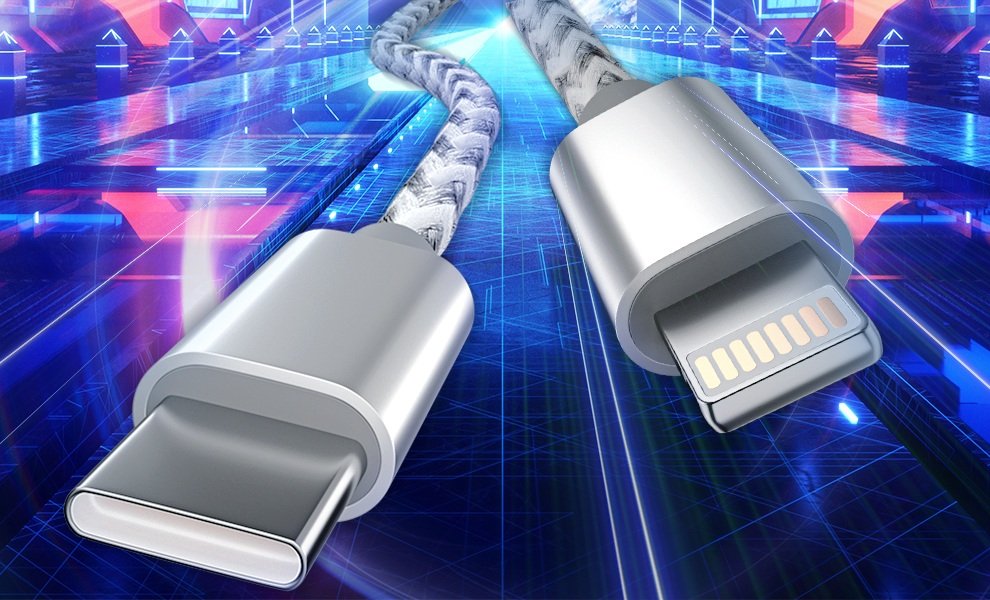 Cable USB C a Lightning de 1,8 m (6 pies) con certificación Apple MFi , cargador rápido para iPhone, trenzado de nailon.