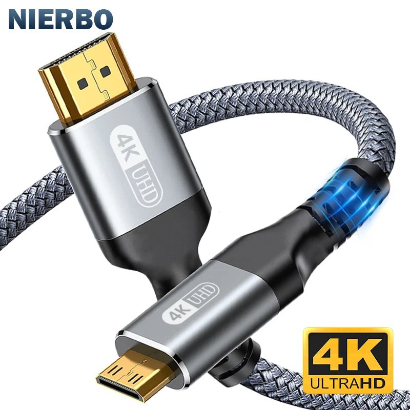 Cable NIERBO  Mini HDMI a HDMI HD 4K 60Hz 3M