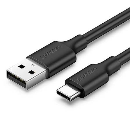 UGREEN Cable USB-A 2.0 a USB-C UGREEN US287-60118 con baño de níquel NEGRO 2M A66738