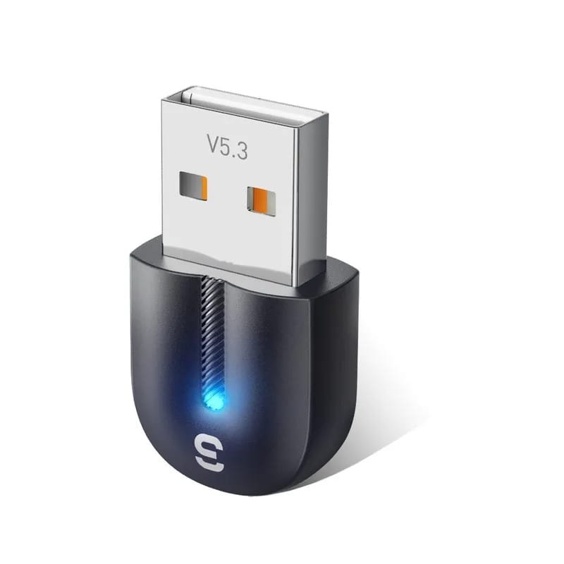 ESSAGER EBT53-BH01-P Adaptador USB A a Bluetooth V5.3 con alcance de transmisión de 10 a 20 m