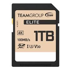 Tarjeta de Memoria ELITE SDXC UHS-I U3 V30 – Ideal para Grabación 4K UHD  1TB
