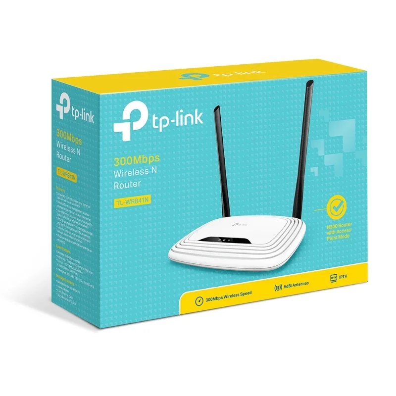 Router Tp-Link 300mbps Inalambrico 2.4ghz Dual Band Tl-Wr841n 2 Antenas Exter A57835