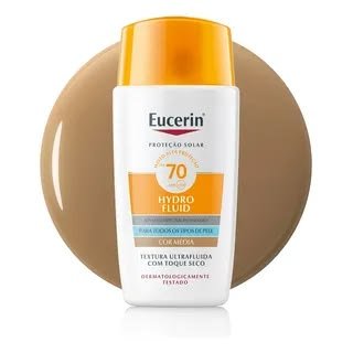 Protector Solar - Eucerin Fluido con Color Tono medio 50 ml