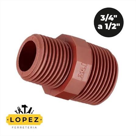 cupla reducion 3/4 x1/2 M/M PPN