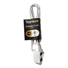 TITANIUN EXTENCION duple 2x14-1.8mts linea hogar