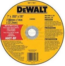 Disco corte Dewalt 7"