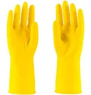 guante cosmetico amarillo