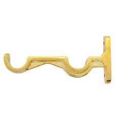 soporte doble muro dorado 1"