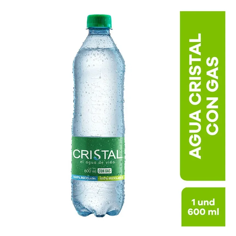 AGUA CON GAS 600 ML
