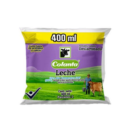 LECHE COLANTA DESLACTOSADA 400 ML