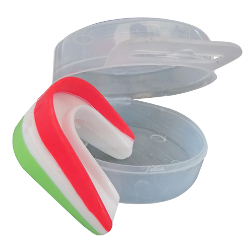 PROTECTOR BUCAL TRICOLOR DOBLE