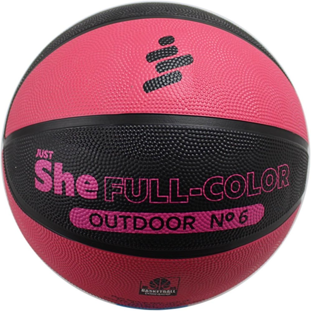 BALON #6 BASQUET FULL COLOR JUST SHE OUTDOOR ROSA-NEGRO