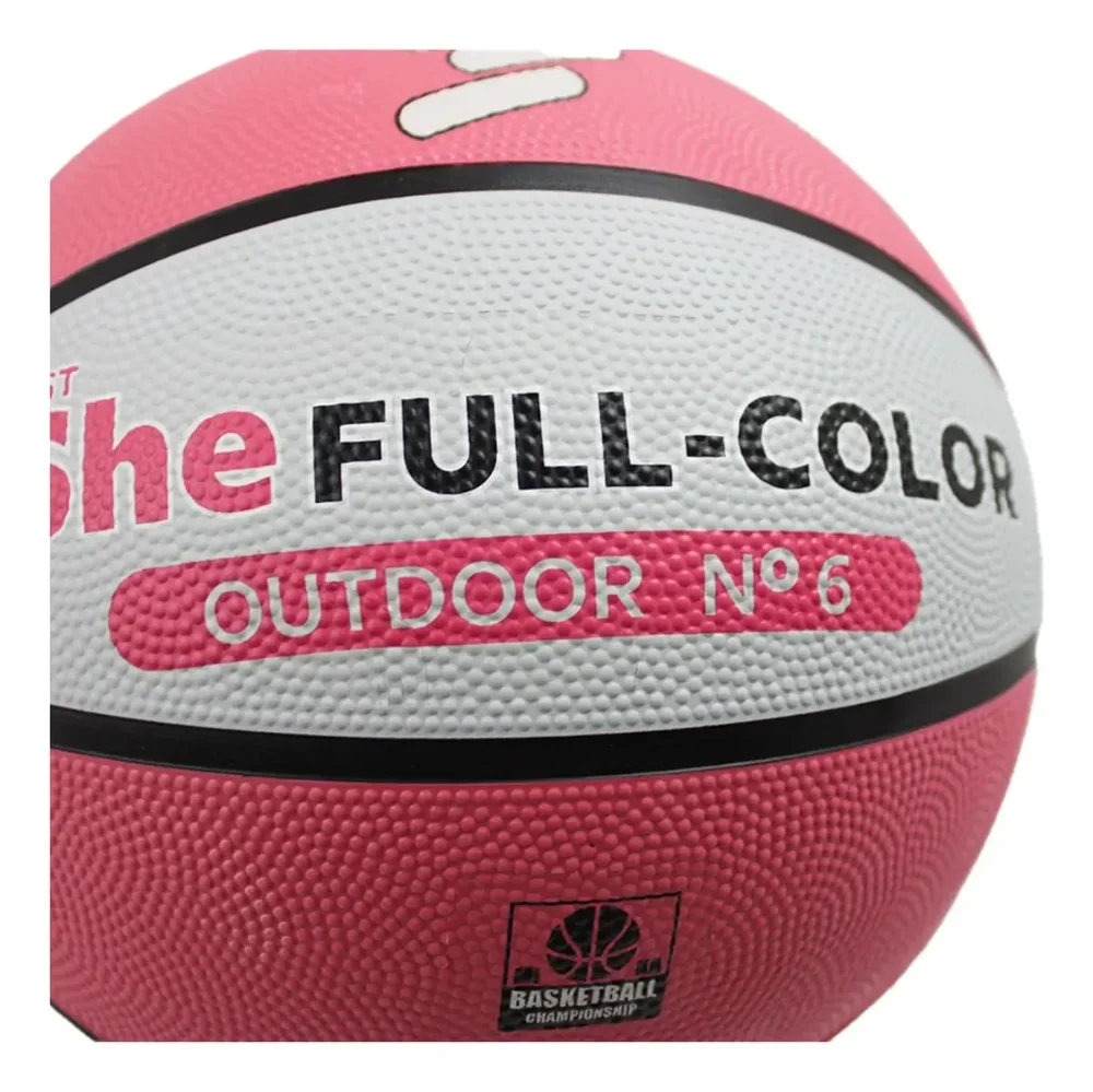 BALON #6 BASQUET FULL COLOR JUST SHE OUTDOOR ROSA