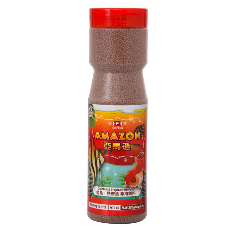 ALIMENTO AMAZON GOLD FISH HT120 250 GRAMOS