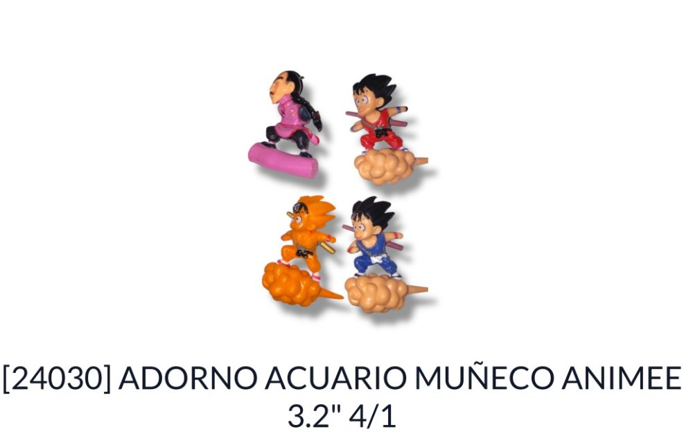 ADORNO ACUARIO MUÑECO ANIMEE