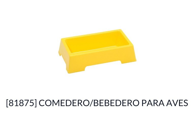 COMEDERO BEBEDERO PARA AVES TIBURON 81875