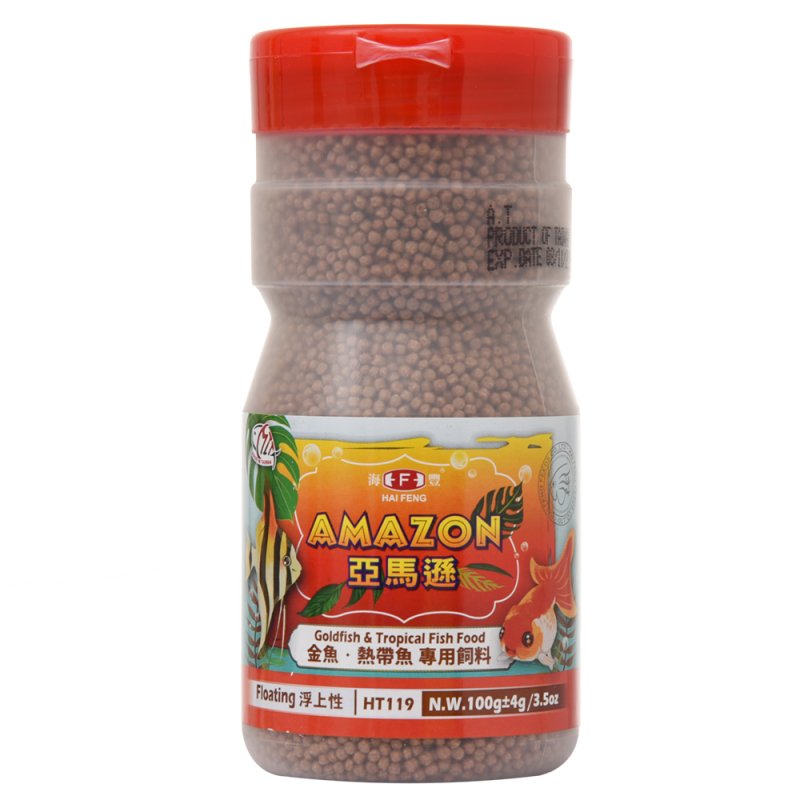 ALIMENTO AMAZON GOLD FISH HT119 100 GRAMOS