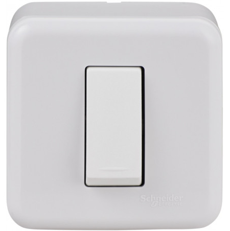 [0100IA0341] INTERRUPTOR SIMPLE SOBRE PUESTO 9/12 10 AMPERES BLANCO ARIS MEC