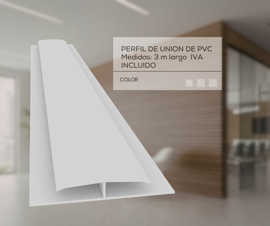 Perfil union pvc H