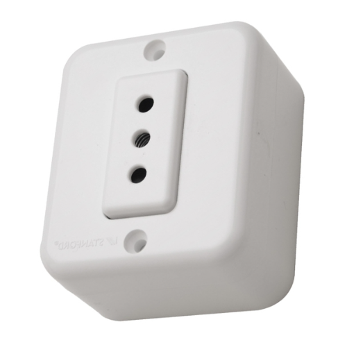 0200TA0541 ENCHUFE SIMPLE SOBRE PUESTO 9/12 10 AMPERES BLANCO ARIS MEC