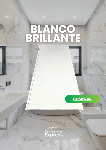cielo blanco brillante 2,40m x 25cm