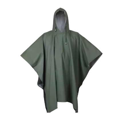Capa De Agua Pvc Impermeable Verde O Azul 3Mm1236591