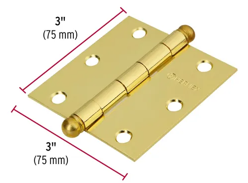 BISAGRA L38 3'' A. ZINCADO C/TORNILLOS DISPLAY 2 U LIOI