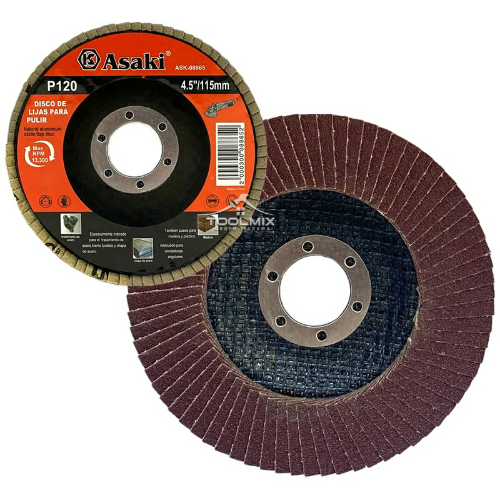 DISCO DE LAMINAS MADERA 4 1/2" (115 MM) GRANO 60 HEMIC 882560115