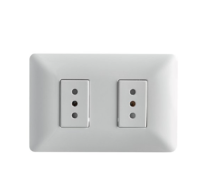 ENCHUFE DOBLE 10A 250V BLANCO STANFORD