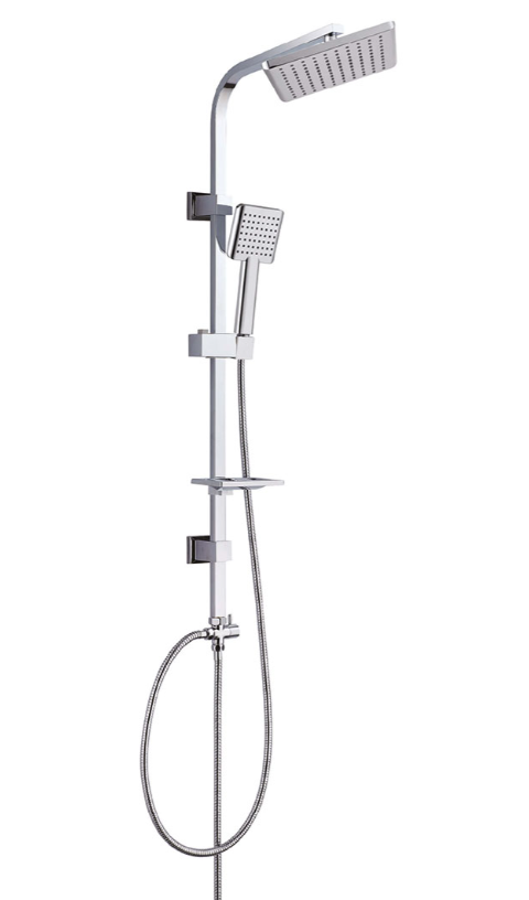Columna Mango Ducha 1F + Plato 8" Cuadrado PZ2261