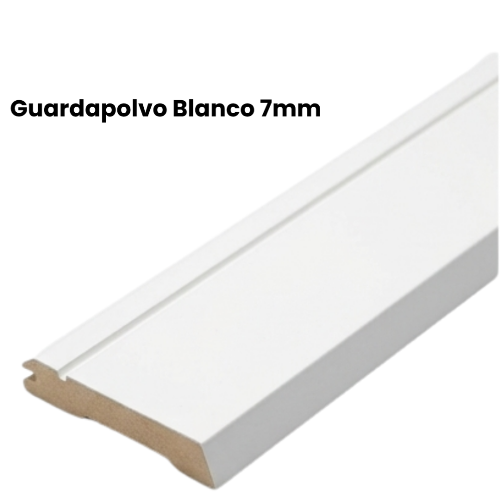 Guardapolvo blanco prepintado 7cm