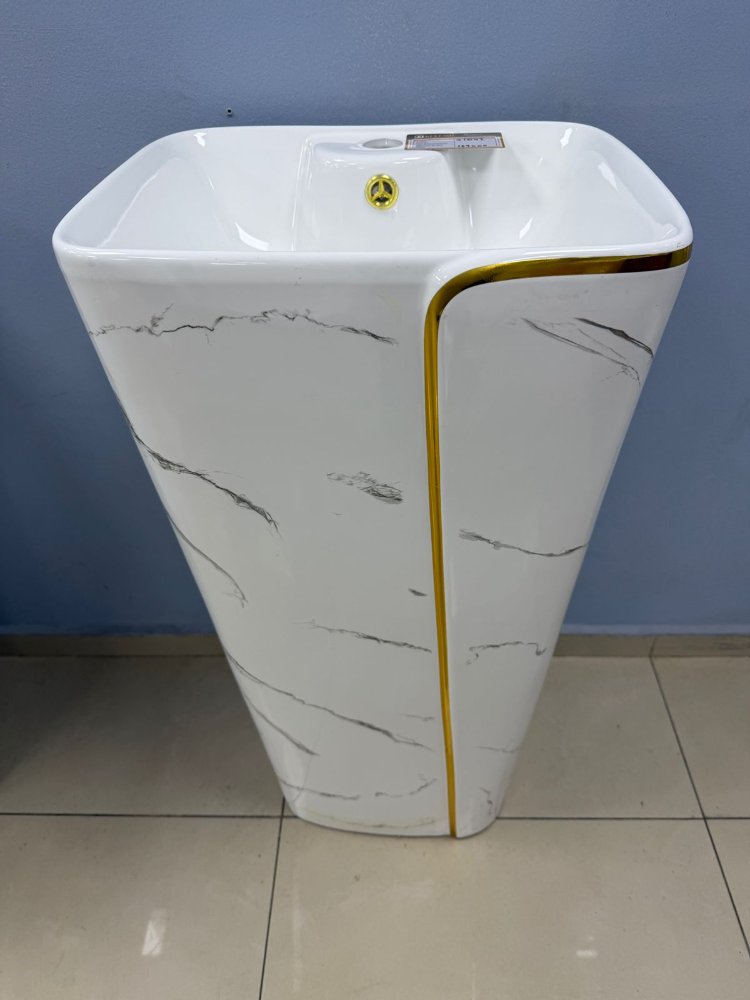 Lavamanos pedestal  Calacatta 31042