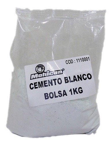CEMENTO BLANCO BOLSA 1 KG
