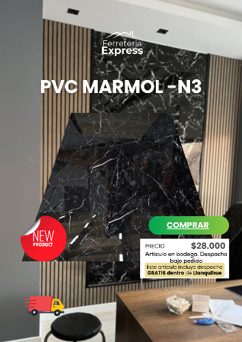 PVC MARMOL NEGRA N3