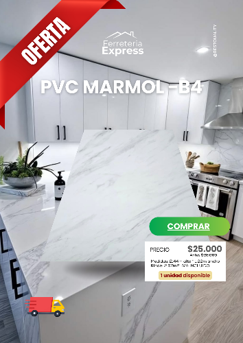 PVC MARMOL B4 LINEAS GRISMarmolb4